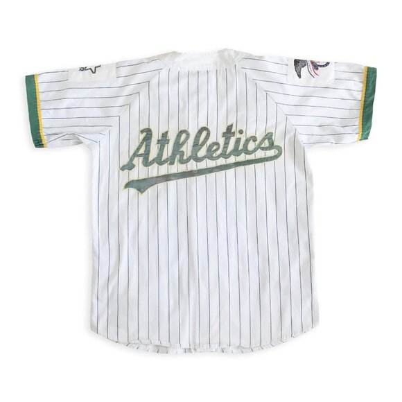 Starter Oakland Athletics A's Jersey Vintage Retro Medium M RARE 2pac Tupac - Picture 3 of 10